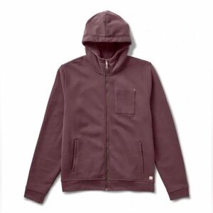 Vuori Men’s Zip Hoodie in Dusty Plum